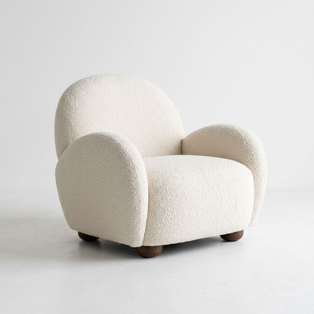 Bouclé Armchair